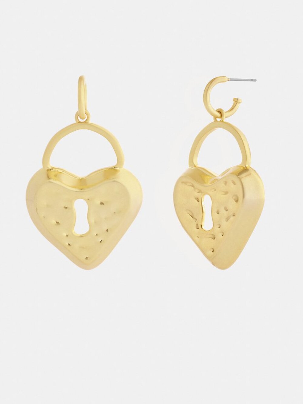 Coach Heart Padlock Earrings